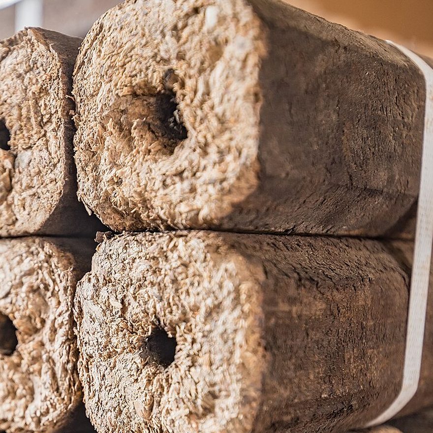 Sawdust briquettes